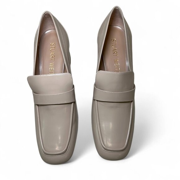STUART WEITZMAN Sleek 60 Spazzolato Loafer, Dune/Beige, US 9.5, EU 40, NWT - Picture 6 of 14